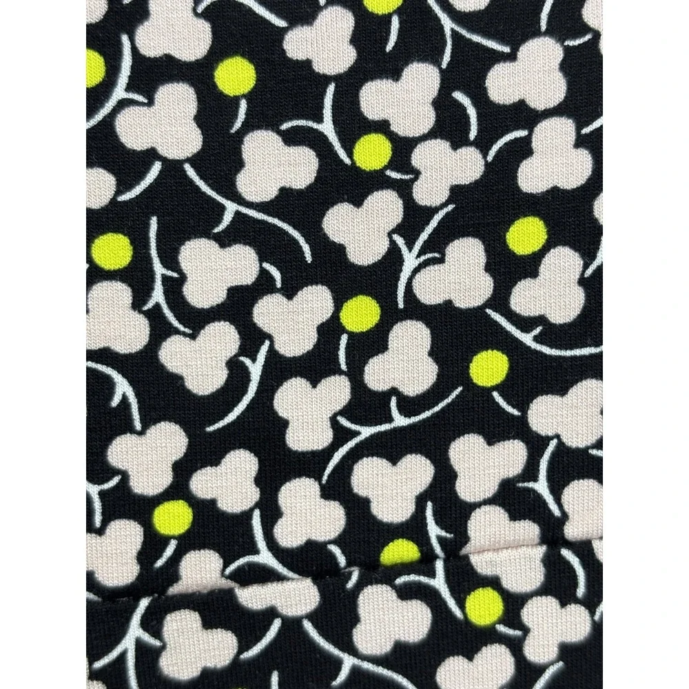Boden Sweetheart‎ Dot Midi Dress 6 Black White Yellow Floral Boho - Picture 5 of 8